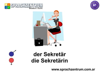 der Sekretär die Sekretärin www.sprachzentrum.com.ar 