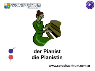 der Pianist die Pianistin www.sprachzentrum.com.ar 