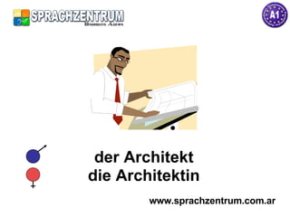 der Architekt die Architektin www.sprachzentrum.com.ar 