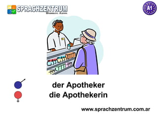 der Apotheker die Apothekerin www.sprachzentrum.com.ar 