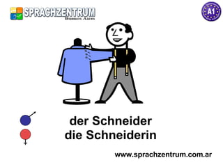 der Schneider die Schneiderin www.sprachzentrum.com.ar 