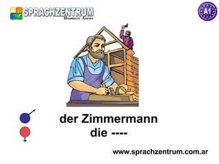 der Zimmermann die ---- www.sprachzentrum.com.ar 