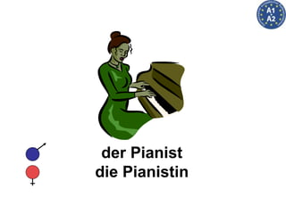 der Pianist die Pianistin 