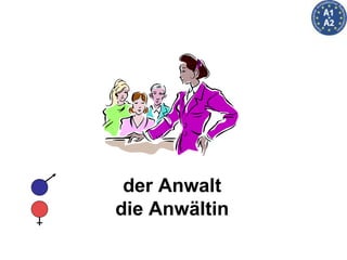 der Anwalt die Anwältin 