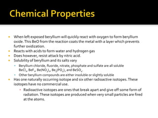 Beryllium | PPTX