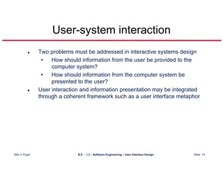 User Interface Design