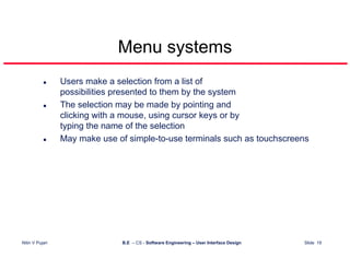 User Interface Design