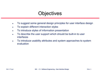User Interface Design