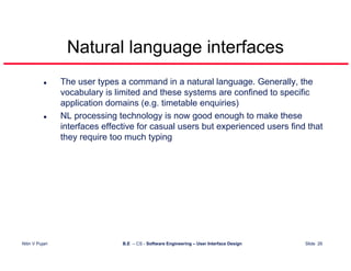 User Interface Design