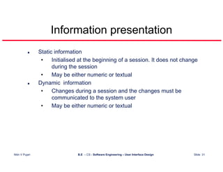 User Interface Design