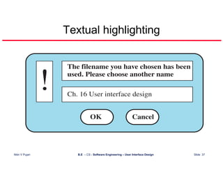 User Interface Design