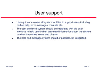 User Interface Design