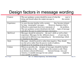 User Interface Design