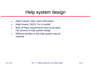 User Interface Design