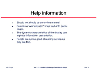 User Interface Design