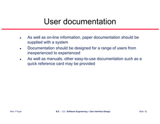 User Interface Design
