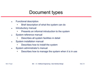 User Interface Design