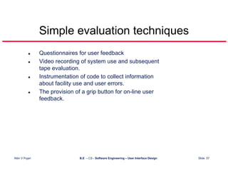 User Interface Design