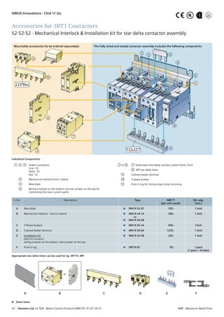 Contactor Feeder Module Be siemens price list 03 02-2012 | PDF