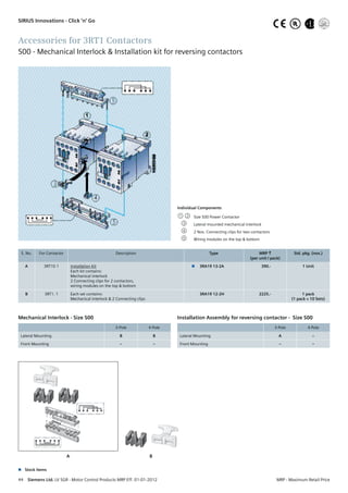 Contactor Feeder Module Be siemens price list 03 02-2012 | PDF