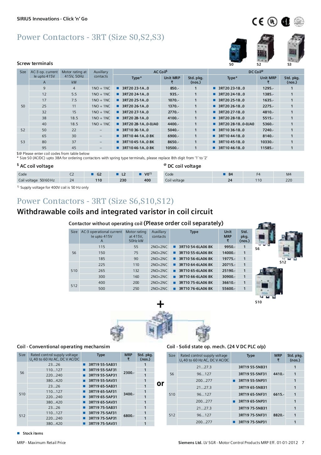Be siemens price list 03 022012