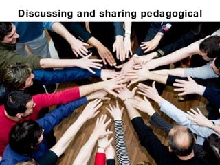 Discussing and sharing pedagogical concerns 