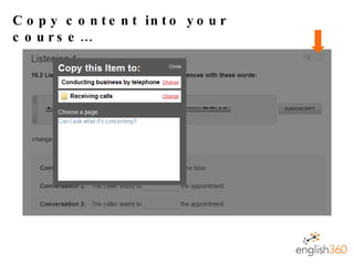 Copy content into your course… 