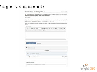 Page comments  