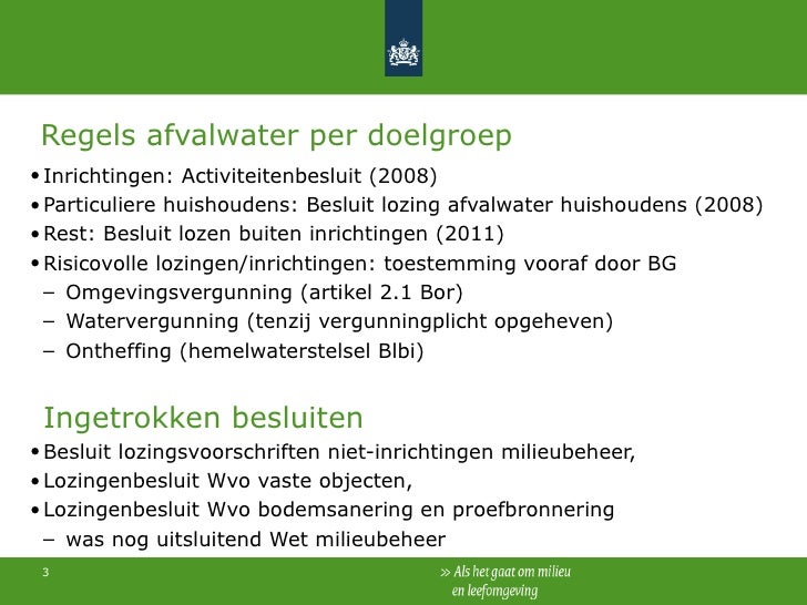 Besluit lozen buiten inrichtingen Besluit lozen buiten inrichtingen