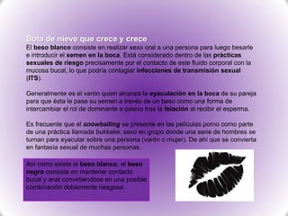 Beso blanco, arriesgado juego | PPT