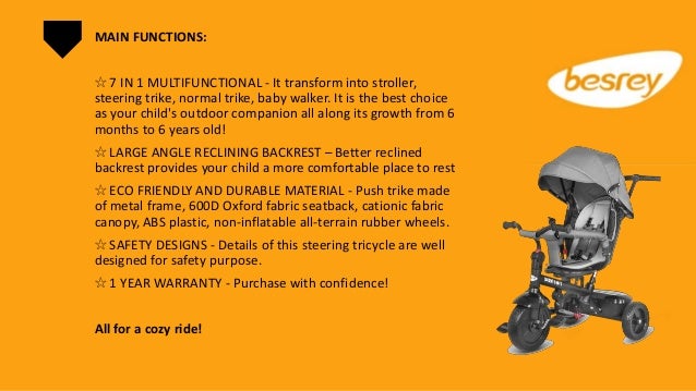 besrey tricycle 7 in 1