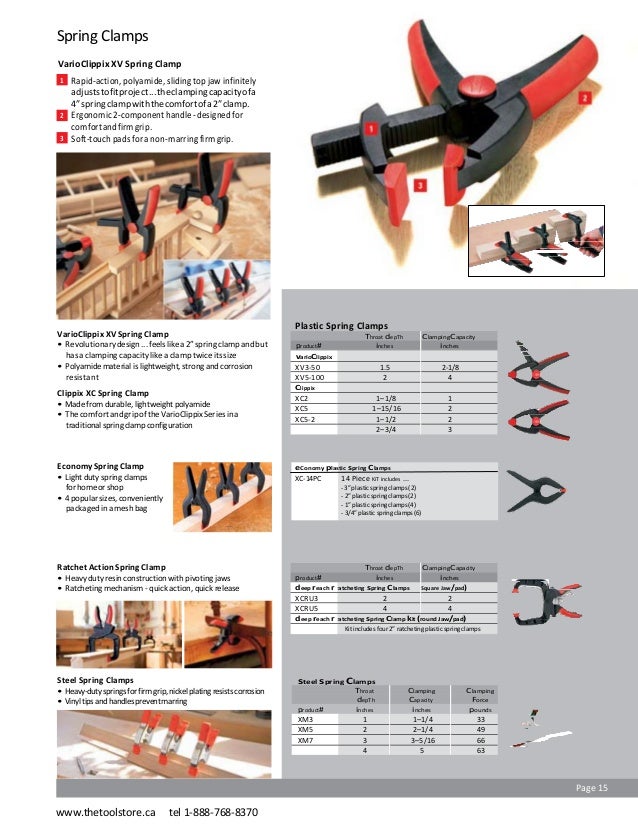 Bessey Clamps Products Guide