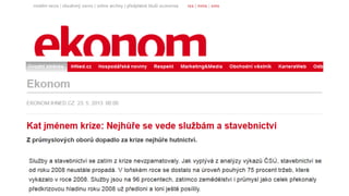 Krize stavebnictví zasáhla i
mobilní záchodky
Trable českého stavebnictví se podepisují také na oborech, které s ním
zdánlivě nesouvisí. Jenže i na staveništi musí dělníci chodit někam na
stranu, čemuž slouží například mobilní záchodky společnosti Toi Toi.

 