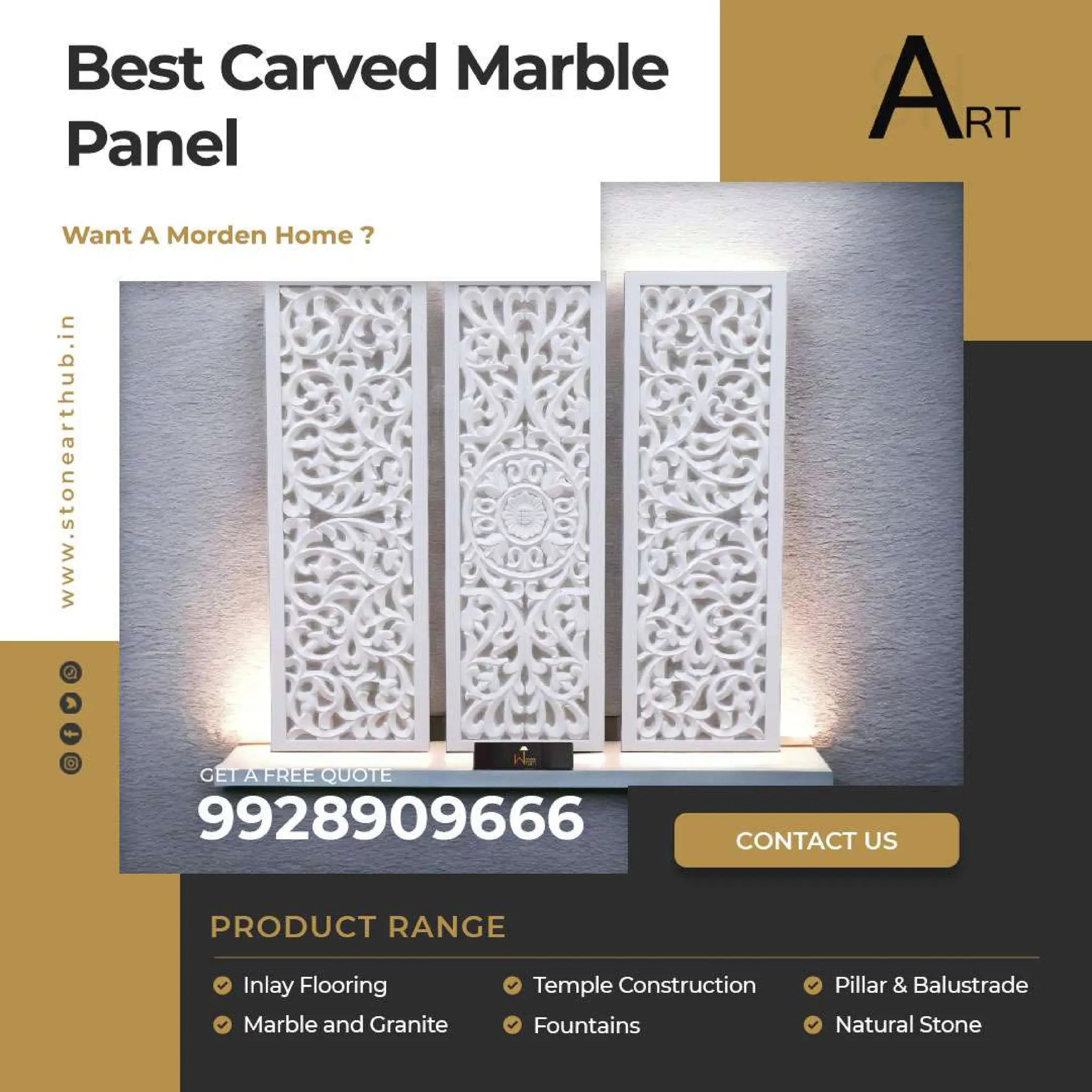 Best Carved Marble Panels - ☎ 9928909666