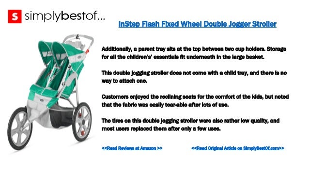 instep flash double jogging stroller