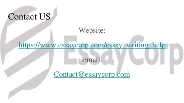 Essay writing help service