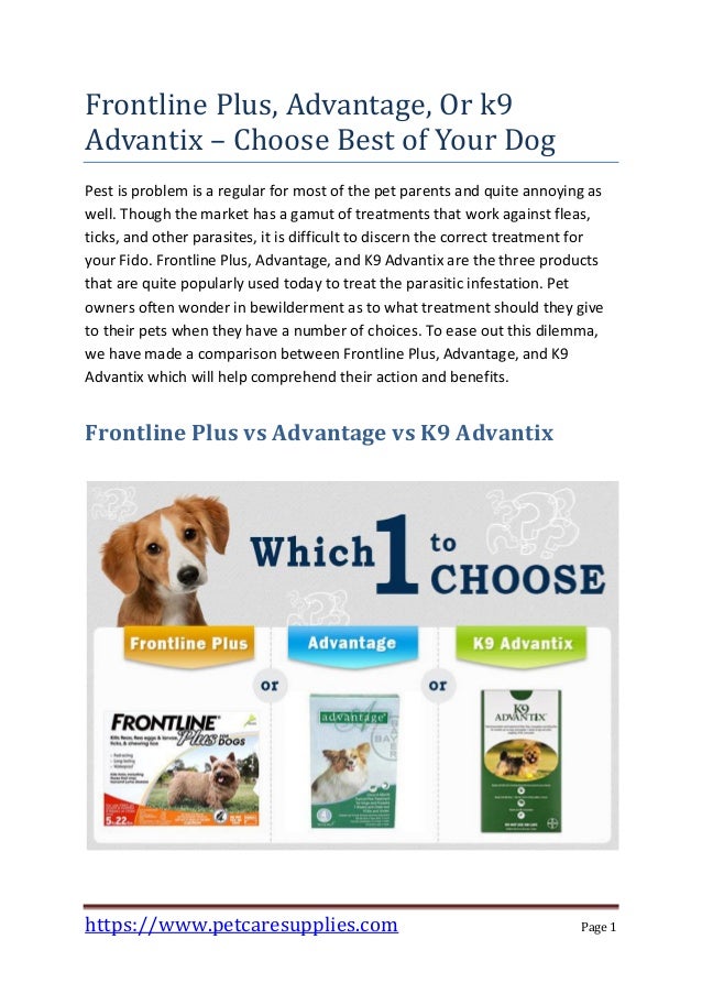 advantage v frontline