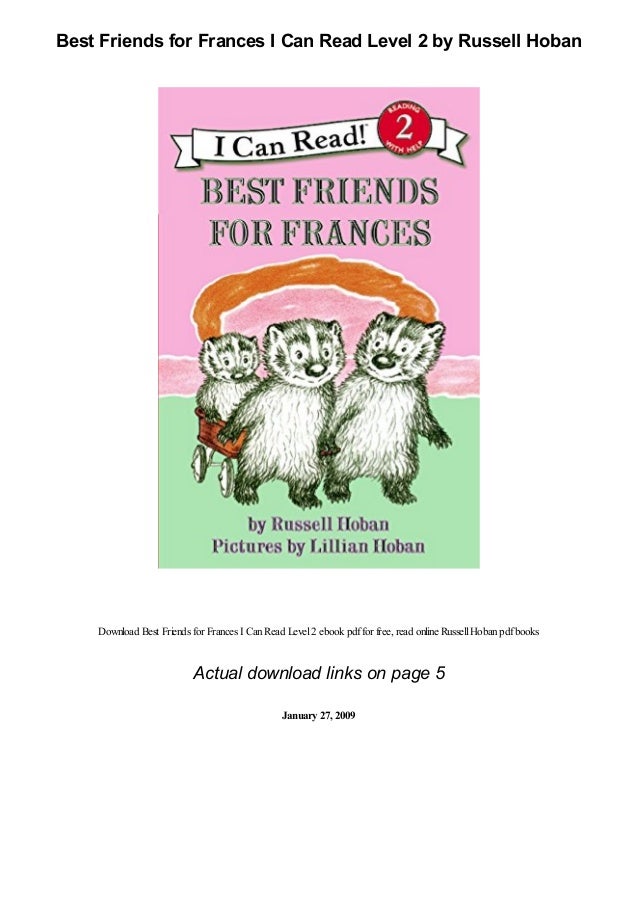 Best Friends for Frances I Can Read Level 2 by Russell