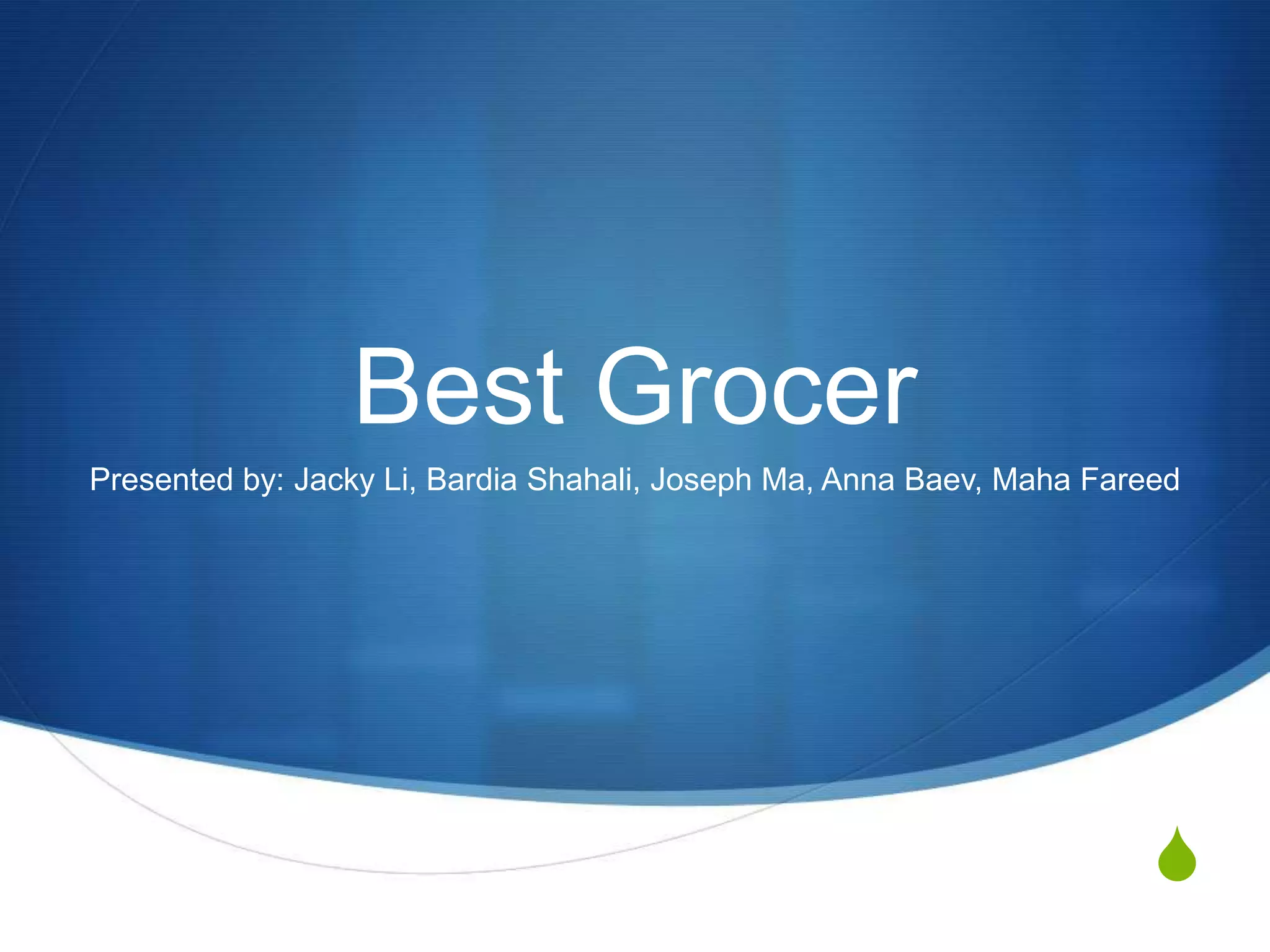Best Grocer Presentation Rough PPT best-grocer-presentation-rough-ppt