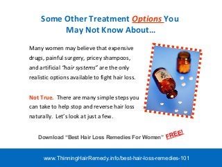 Best Hair Loss Remedies… Find Out The 1 Hair Loss Treatment Women Wit…