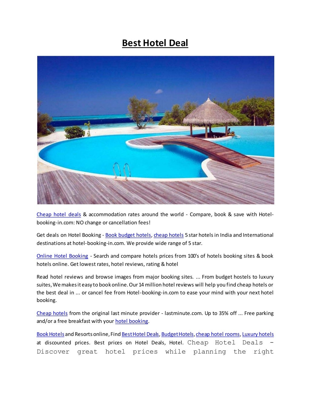 cheap hotel booking