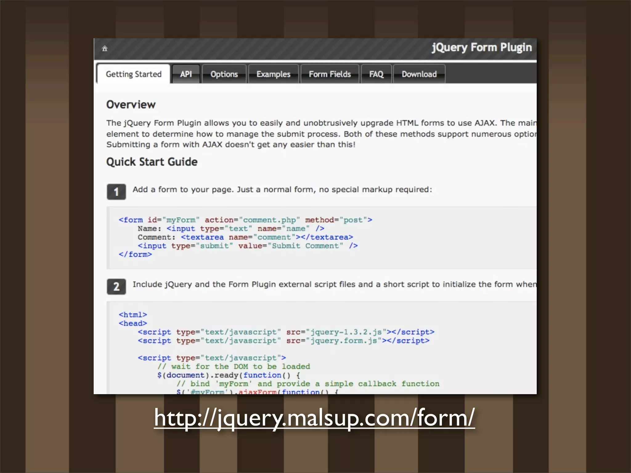 http://jquery.malsup.com/form/
 