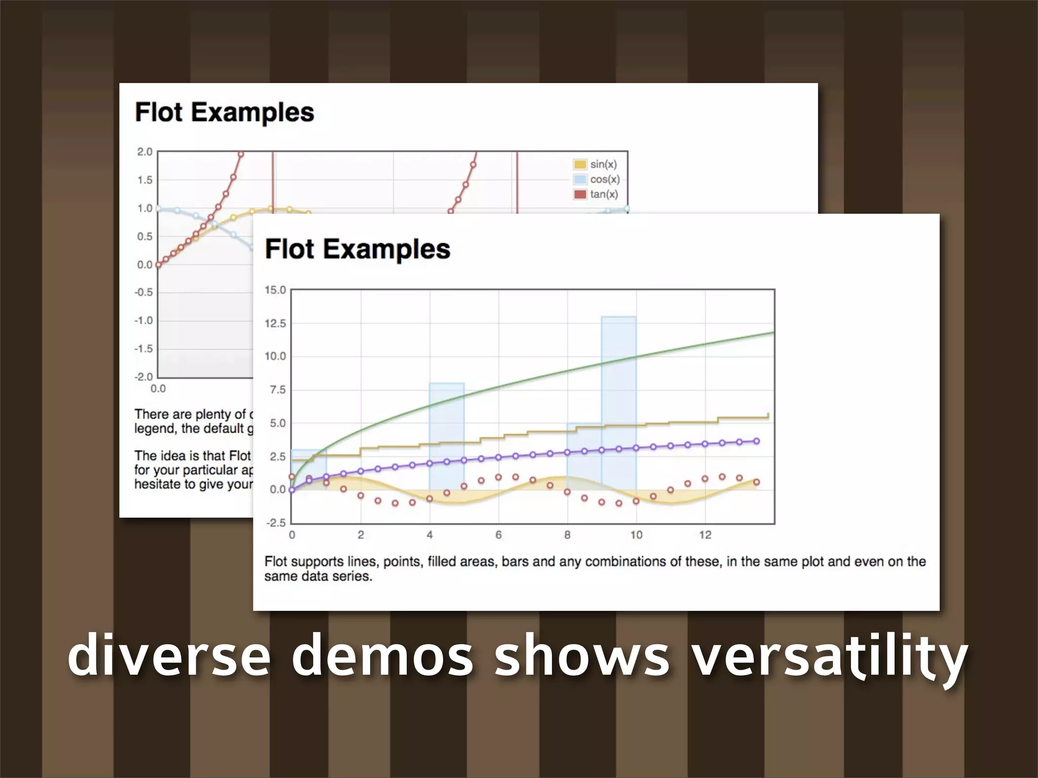 diverse demos shows versatility
 