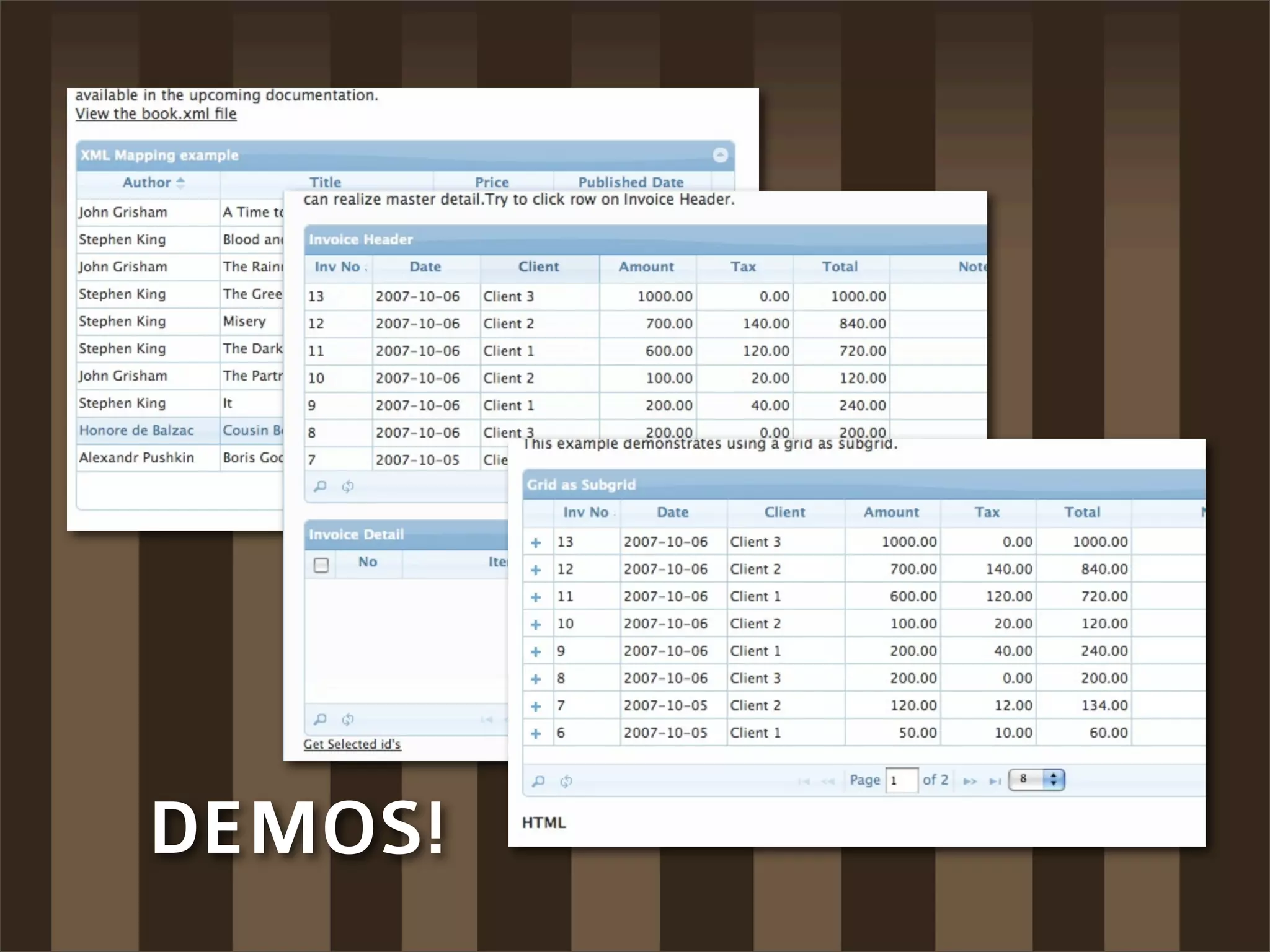 DEMOS!
 