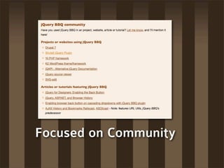 Focused on Community
 