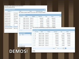 DEMOS!
 