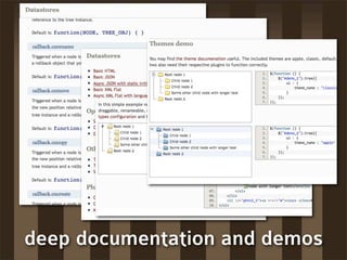 deep documentation and demos
 