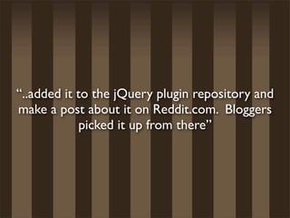 Learning from the Best jQuery Plugins
