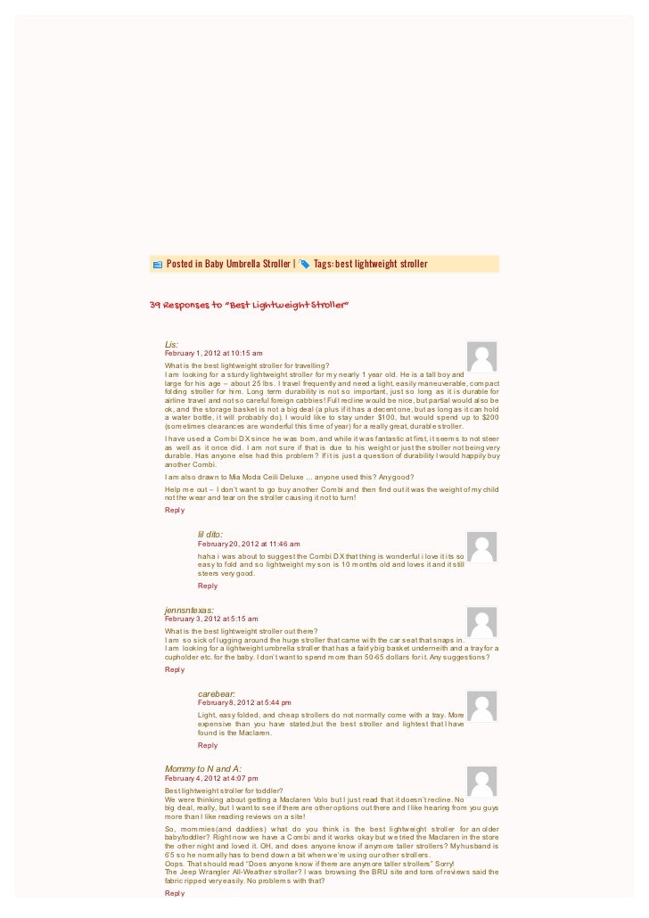 Best Lightweight Stroller.pdf slideshare - 웹