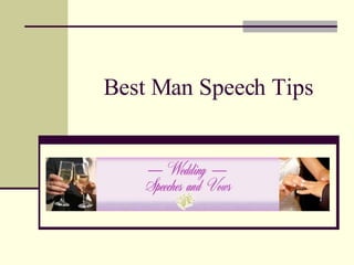 Best Man Speech Tips 